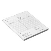 Boxモダン Business Invoice Order Sales Receipt ノートパッド (アングル)