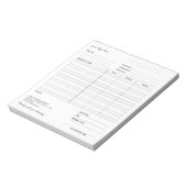 Boxモダン Business Invoice Order Sales Receipt ノートパッド (回転)