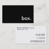box. 名刺 (正面/裏面)
