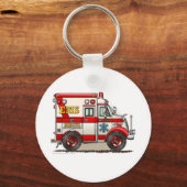 Box Ambulance EMS EMT Emergency キーホルダー (正面)