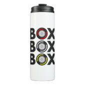 "Box Box" F1タイヤ複合デザイン タンブラー (正面)