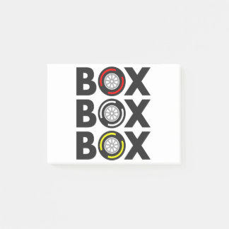 "Box Box" F1タイヤ複合デザイン ポストイット
