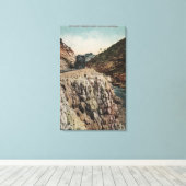 Box Canon Trainのビュー キャンバスプリント (インサイチュ (ウッドフロア))