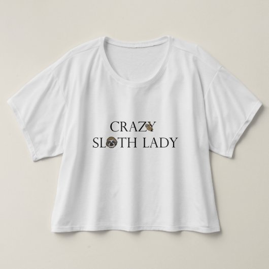 Box Crop Tee怠惰の女性 Tシャツ (デザイン正面)