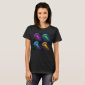 Box Jellyfish Pop Illustration Colorful Animal Tシャツ (正面フル)
