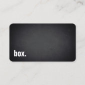 box. Modern Minimalist Blackboard Professional 名刺 (正面)