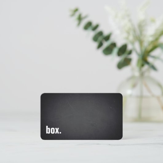 box. Modern Minimalist Blackboard Professional 名刺 (スタンド正面)