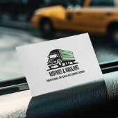 BOX TRUCK MOVING AND HAULING PROFESSIONAL GREEN 名刺