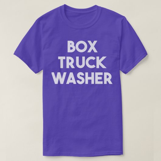 Box Truck Washer Tシャツ (デザイン正面)