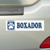 Boxadorの青 バンパーステッカー (車上)