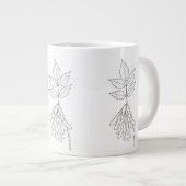 Boxelder Maple - Acer Negundo -先住民植物 ジャンボコーヒーマグカップ (正面右)