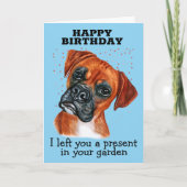 Boxerカスタムの誕生日カード サンキューカード (正面)