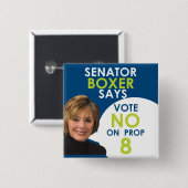 Boxer上院議員は支柱8のいいえ言いません 缶バッジ (正面&裏面)