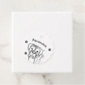 Boxer:お洒落編集可能な文字ラインアート フェイバータグ (インサイチュ)