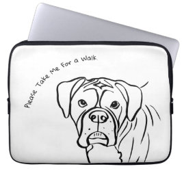 Boxer:モダン自分の文字を編集 ラップトップスリーブ