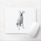 BOXER - 白い子犬.png マウスパッド (マウス)