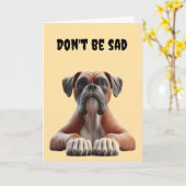 Boxer 40th Birthday カード (黄色い花)