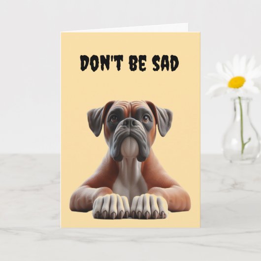 Boxer 40th Birthday カード (小さな植物)