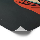 Boxer Astronaut Poster, Boxer Retro Print, Boxer ポスター (角)