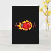 Boxer Boxing Kickboxing Boxing Gloves Boxing Compe カード (黄色い花)