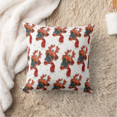 Boxer Breed Watercolor Dog Pattern Stars Christmas クッション (ブランケット)