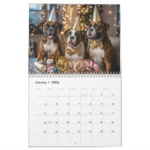 Boxer Calendar カレンダー (1月 2026)