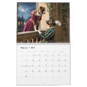 Boxer Calendar カレンダー (2月 2027)