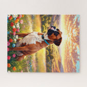 Boxer dog ジグソーパズル (横)