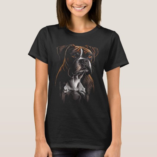 Boxer Dog  12 Tシャツ (正面)