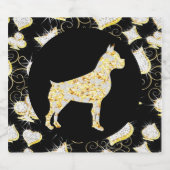 BOXER DOG  BLING スパークリングワインラベル (シングルラベル)