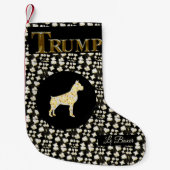 BOXER DOG BLING スモールクリスマスストッキング (正面)