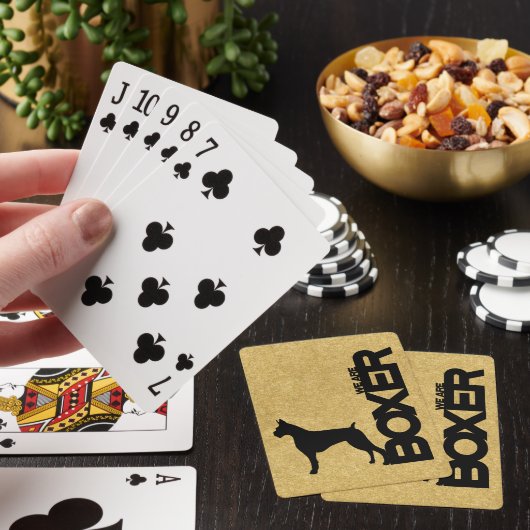 Boxer Dog Breed Playing Cards Theme トランプ (インサイチュ)