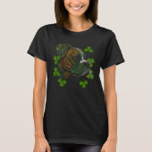 Boxer Dog Face Mandala Shamrock C Irish St Patrick Tシャツ (正面)