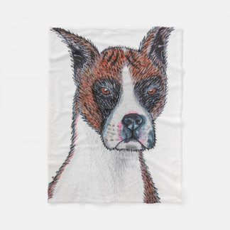 Boxer dog fleece blanket  フリースブランケット