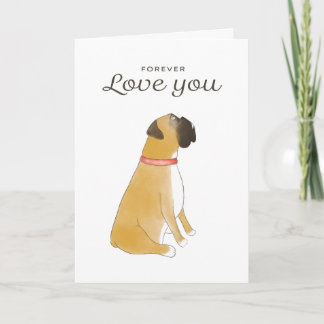 Boxer Dog Greeting Card | Boxer Lover Love Card カード