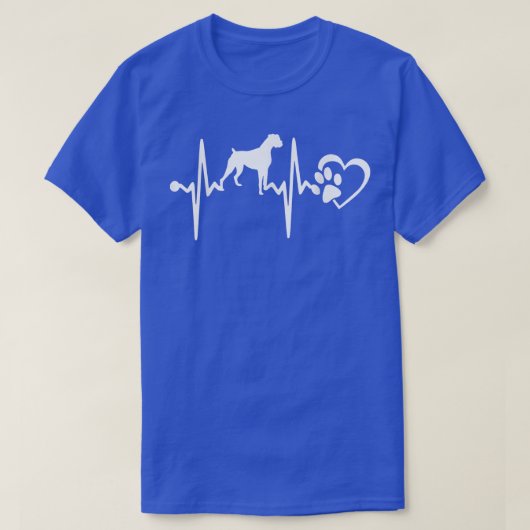 BOXER DOG HEARTBEAT Tシャツ (デザイン正面)