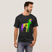 Boxer Dog Mardi Gras Carnivals Funny Puppy Jester Tシャツ (正面フル)
