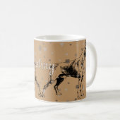 Boxer Dog Mug – Geometric Boxer Illustration コーヒーマグカップ (正面右)