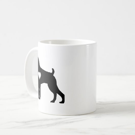 Boxer Dog Mug Gift コーヒーマグカップ (正面左)
