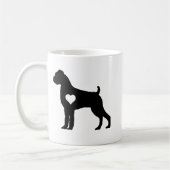 Boxer Dog Mug Gift コーヒーマグカップ (左)
