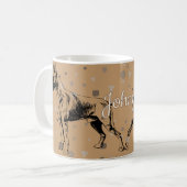 Boxer Dog Mug – Modern Geometric Boxer Illustratio コーヒーマグカップ (正面左)