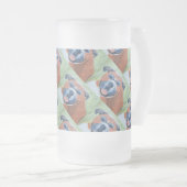 boxer dog pattern mug フロストグラスビールジョッキ (正面右)