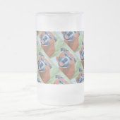 boxer dog pattern mug フロストグラスビールジョッキ (中央)