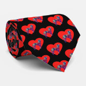 Boxer Dog Red Valentine’s Day Heart Tie ネクタイ (ロール)