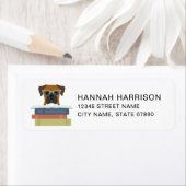 Boxer Dog Return Address Labels ラベル (インサイチュ)