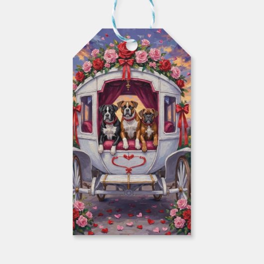 Boxer Dog Valentine's Day ギフトタグ (裏面)