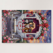 Boxer Dog Valentine's Day  ジグソーパズル (横)