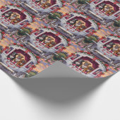 Boxer Dog Valentine's Day ラッピングペーパー (角)