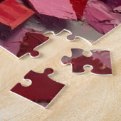 Boxer Dog Valentine's Day Heart Balloon Fun ジグソーパズル (側面)