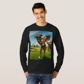 Boxer Dogs Playing Golf Tシャツ (正面フル)
